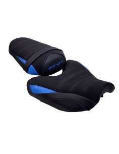 Housse de selle Bagster Noir - Cabone - Bleu YAMAHA MT 07 haute 2025-2026
