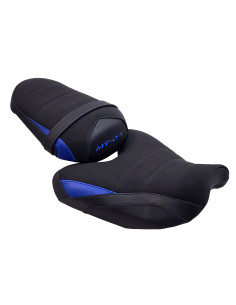 Housse de selle Bagster Noir - Cabone - Bleu YAMAHA MT 07 haute 2025-2026