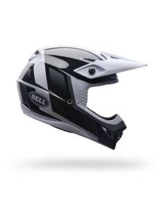 Casque cross Bell MX-10 MIPS Spiral - Noir Blanc 2