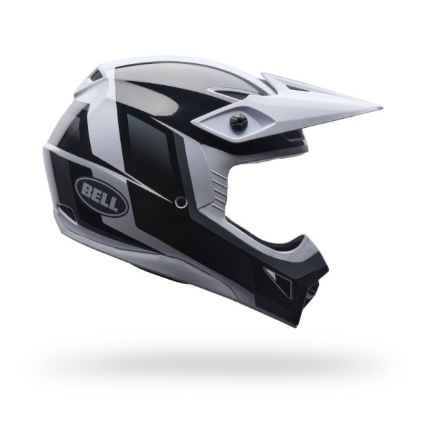 Casque cross Bell MX-10 MIPS Spiral - Noir Blanc