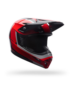 Casque cross Bell MX-10 MIPS Spiral - Noir Rouge