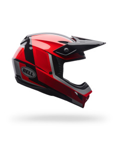 Casque cross Bell MX-10 MIPS Spiral - Noir Rouge 2