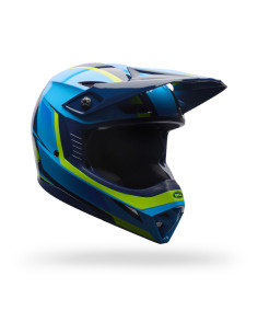 Casque cross Bell MX-10 MIPS Spiral - Bleu