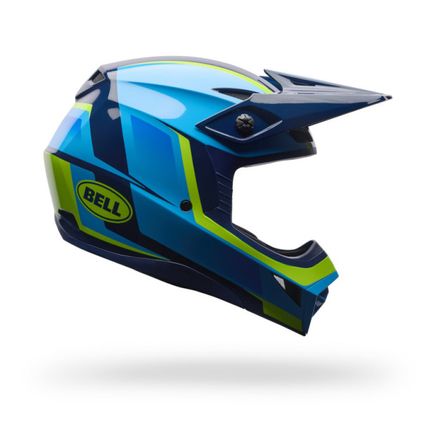Casque cross Bell MX-10 MIPS Spiral - Bleu