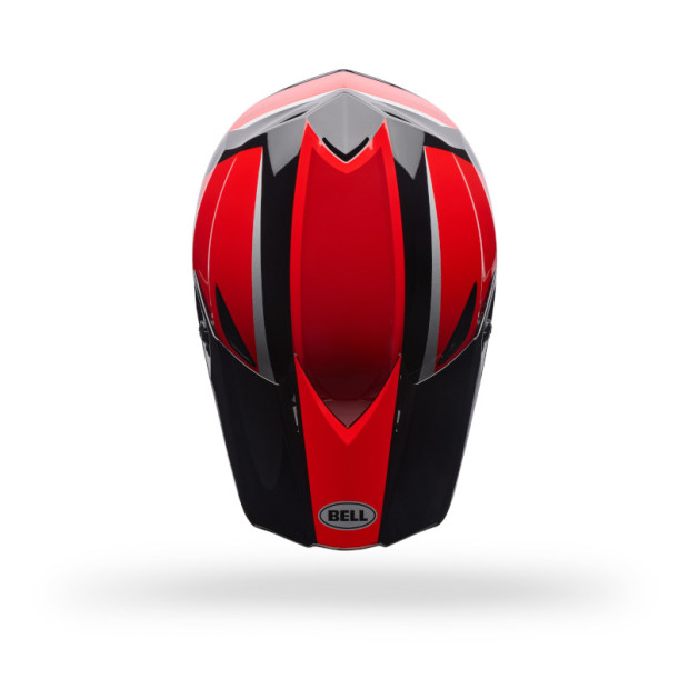 Casque cross Bell MX-10 MIPS Spiral - Noir Rouge