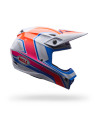 Casque cross Bell MX-10 MIPS Speedway - Blanc Bleu