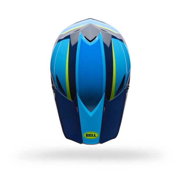 Casque cross Bell MX-10 MIPS Spiral - Bleu