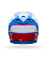 Casque cross enfant Bell MX-10 MIPS Spiral - Blanc Rouge Bleu
