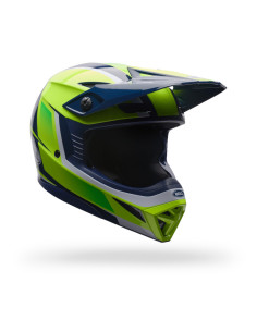 Casque cross enfant Bell MX-10 MIPS Spiral - Jaune fluo