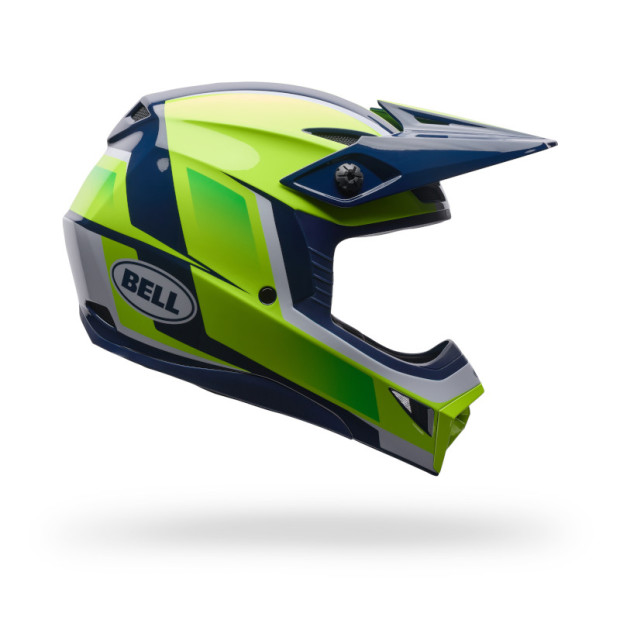 Casque cross enfant Bell MX-10 MIPS Spiral - Jaune fluo