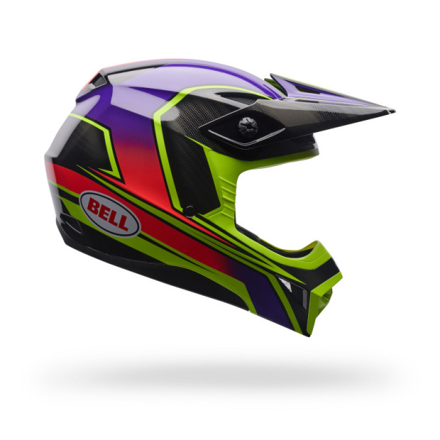 Casque cross enfant Bell MX-10 MIPS Speedway - Violet