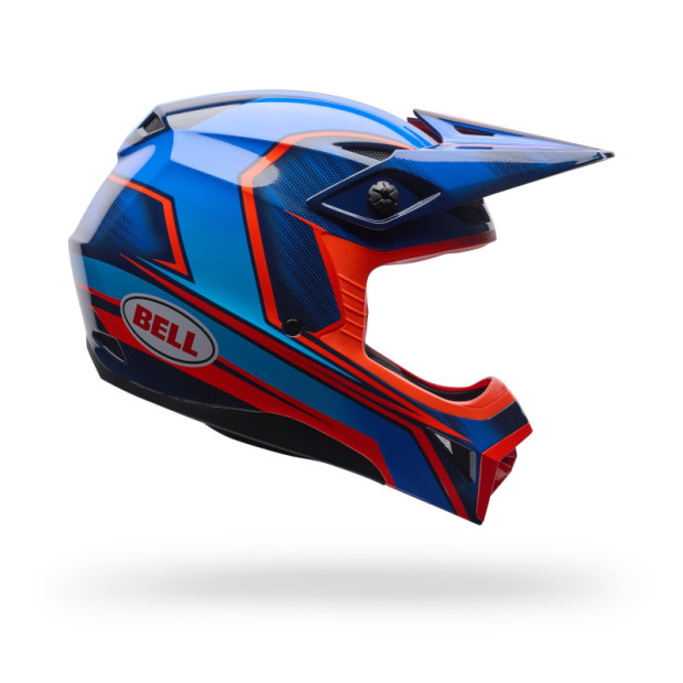 Casque cross enfant Bell MX-10 MIPS Speedway - Bleu
