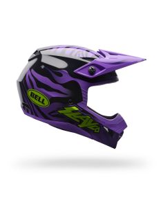 Casque cross enfant Bell MX-10 MIPS Amber - Noir Violet 2