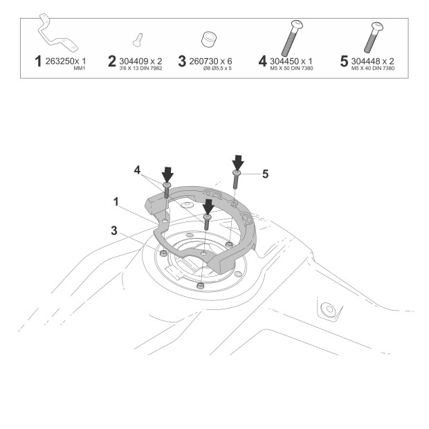 Bride Shad CLICK SYSTEM M011CS Morbidelli