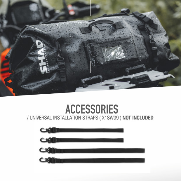 Sac arrière étanche Shad SW80 Noir - 80 litres