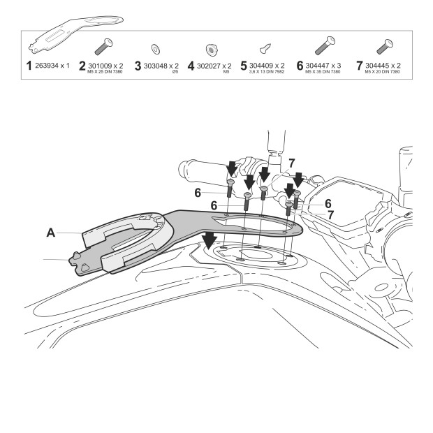 Bride Shad CLICK SYSTEM Y011CS Yamaha MT07
