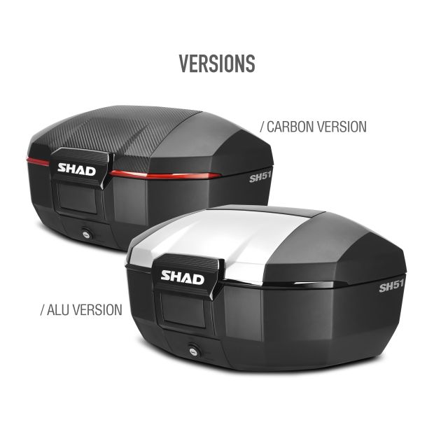 Top Case moto Shad SH51 - Aluminium