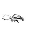 Serrure complète pour valises latérales Shad SH23