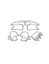 Jeu de caoutchouc Shad pour valises latérales SH35 - SH36