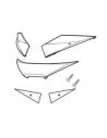 Réflecteurs Shad pour top case SH39 - Blanc
