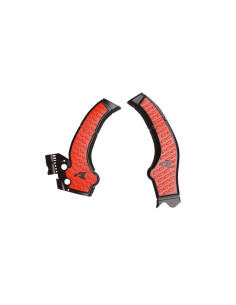Protections latérales RACETECH pour cadre KOVE 800 X 2025-2026 - Noir Rouge