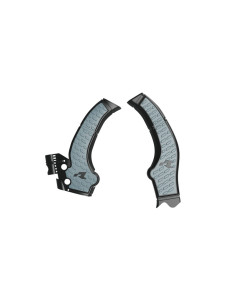 Protections latérales RACETECH pour cadre KOVE 800 X 2025-2026 - Noir Gris