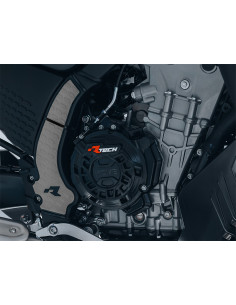 Protections latérales RACETECH pour cadre KOVE 800 X 2025-2026 - Noir Gris 2