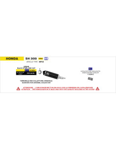 Kit catalyseur ARROW - homologué CE - HONDA SH 300I 2016-2020