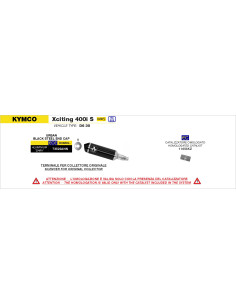 Kit catalyseur ARROW - homologué CE - KYMCO XCITING 400I S 2021-2024
