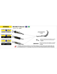 dB-Killer ARROW pour silencieux X-Kone - non homologué - HONDA CB 600 F HORNET 2007-2013 - CBR 600 F 2011-2013 2