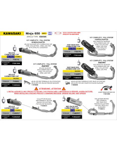 dB-Killer ARROW pour silencieux Veloce diamètre 26mm - non homologué - KAWASAKI NINJA 650 - Z 650 2024-2026 2