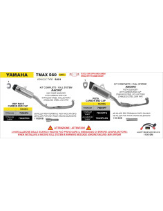 dB-Killer ARROW pour silencieux Indy Race EVO - non homologué - YAMAHA TMAX 560 2025-2026 2