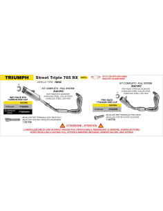 dB-Killer ARROW low sound pour silencieux Pro-Race - non homologué - MV AGUSTA / TRIUMPH / ZONTES 2
