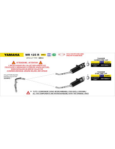 Collecteur racing ARROW - non homologué - YAMAHA WR 125 R 2026