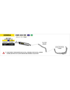 Collecteurs racing ARROW - non homologués - HONDA CBR 600 RR 2009-2012