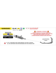 Collecteur racing ARROW - non homologué - KAWASAKI ZX-4R 2024-2026