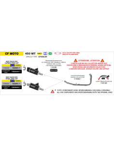 Collecteurs racing ARROW - non homologués - CF MOTO 450 MT 2025-2026