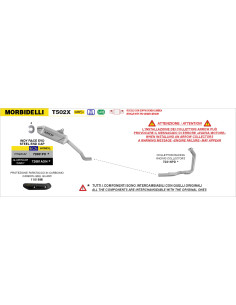 Collecteurs racing ARROW - non homologués - MORBIDELLI T502X 2026