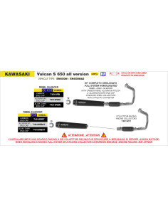 Collecteurs racing ARROW - non homologués - KAWASAKI VULCAN S 650 2025-2026