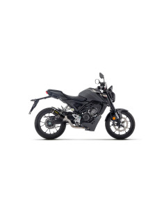 Ligne complète racing ARROW avec silencieux Thunder en alu noir avec embout carbone - non homologuée - HONDA CB 125 R 2024-2026