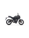 Ligne complète racing ARROW avec silencieux Thunder en alu noir avec embout carbone - non homologuée - HONDA CB 125 R 2024-2026