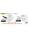 Ligne d'échappement complète ARROW avec silencieux Pro-Race Nichrom en titane noir avec embout inox - non homologuée - YAMAHA