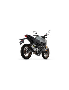 Ligne complète ARROW avec silencieux Thunder en aluminium avec embout carbone - homologuée CE - HONDA CB 125 R 2021-2024 2