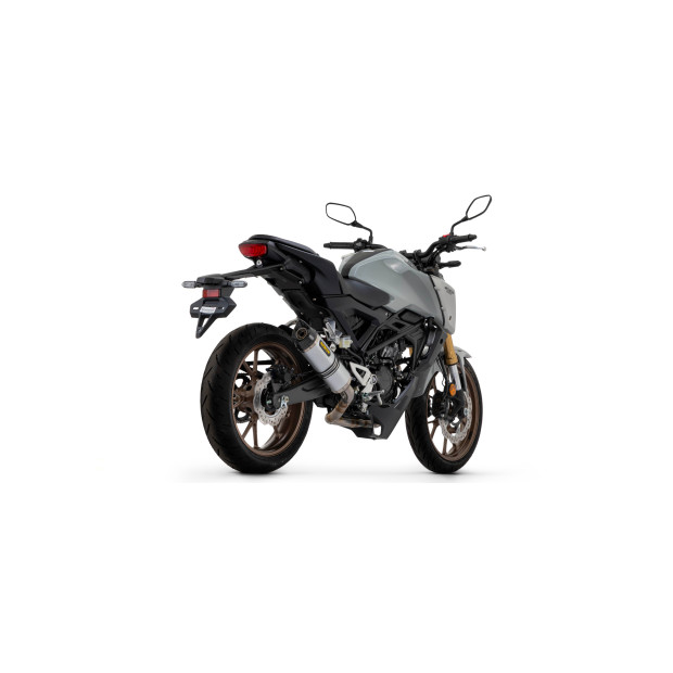 Ligne complète ARROW avec silencieux Thunder en aluminium avec embout carbone - homologuée CE - HONDA CB 125 R 2021-2024