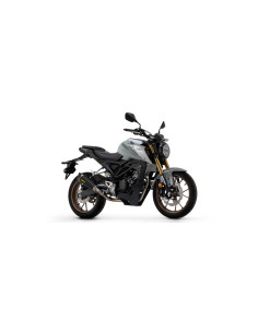Ligne complète ARROW avec silencieux X-Kone en inox noir avec embout carbone - homologuée CE - HONDA CB 125 R 2021-2024 2