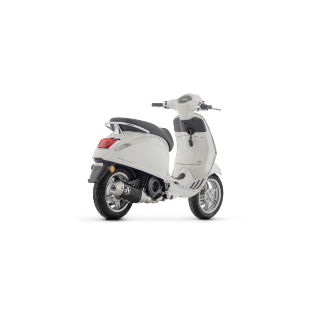 Ligne complète racing ARROW avec silencieux Urban en aluminium noir avec embout inox - non homologuée - PIAGGIO (réf. 53053AN)