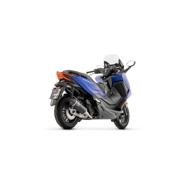 Ligne complète racing ARROW silencieux Urban en alu noir avec embout inox noir - non homologuée - HONDA FORZA 125 2025-2026