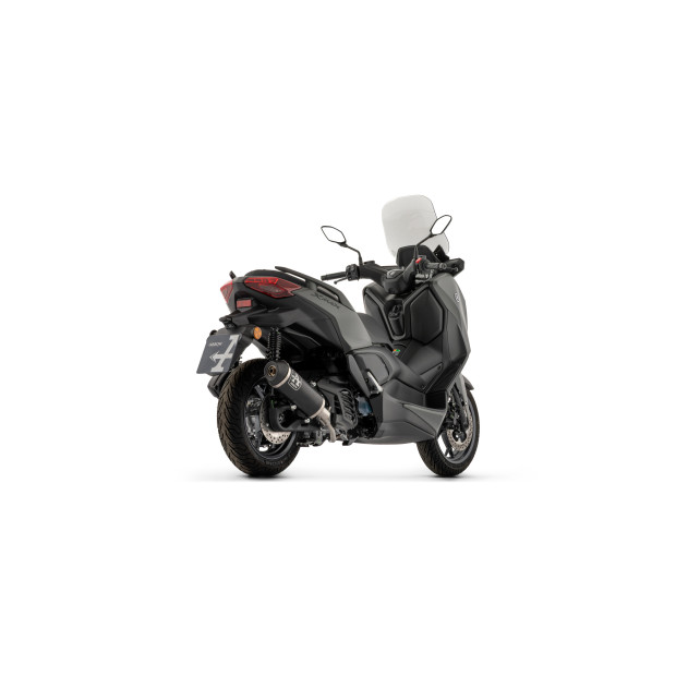 Ligne complète racing ARROW avec silencieux Urban en alu noir avec embout inox noir - non homologuée - YAMAHA (réf. 53057ANN)