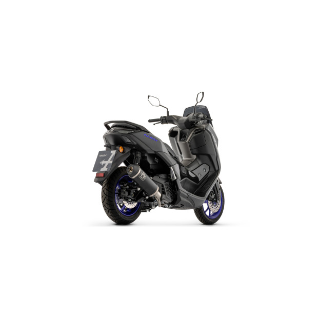 Ligne complète racing ARROW avec silencieux Urban en alu noir avec embout inox noir - non homologuée - YAMAHA (réf. 53058ANN)