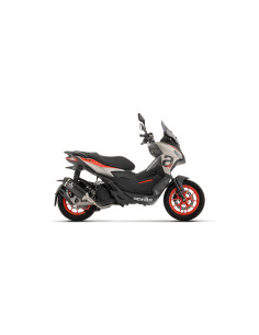 Ligne complète racing ARROW silencieux Urban en alu noir avec embout inox noir - non homologuée - APRILIA SR 125 GT 2025-2026